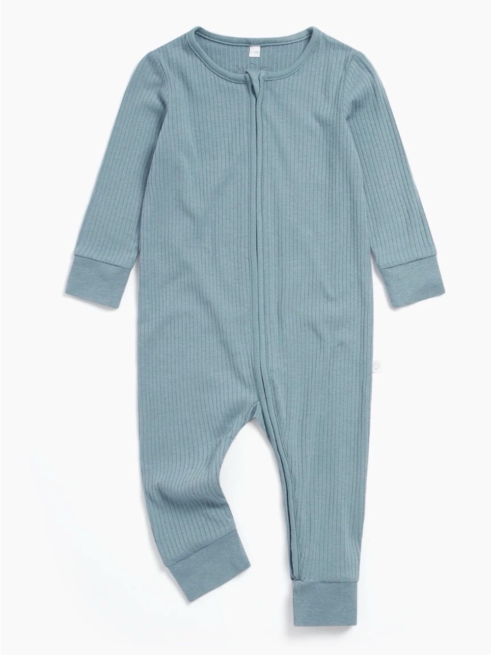 MORI Ribbed Clever Zip Bamboo Cotton Blend Sleeper - 12-18M
